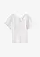 Geribd shirt met korte vleermuismouwen, bonprix