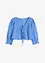 Blouse met broderi anglaise en pofmouwen, bonprix