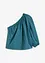 One-schouder blouse met linnen, bonprix