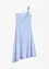 Jersey jurk met asymmetrische zoom en knoopdetail op de schouder, bonprix