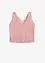 Cropped top met diep decolleté, bonprix