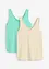 Tanktop van puur katoen (set van 2), bonprix
