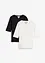 T-shirt van puur katoen (set van 2), bonprix