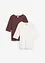 T-shirt van puur katoen (set van 2), bonprix
