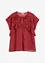 Blouse van chiffon met volants, bonprix