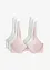Push up bh met fijn kant (set van 3), bonprix