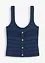 Gebreide top met metallic effect, bonprix