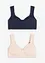 Minimizer T-shirt bh zonder beugels (set van 2), bonprix