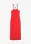 Midi-jurk van stevige jersey met smokinzet en split, bonprix