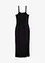 Midi-jurk van stevige jersey met smokinzet en split, bonprix
