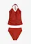 Halter tankini (2-dlg. set) met rimpels, bonprix