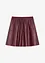 Korte imitatieleren rok, bonprix
