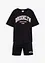 T-shirt en korte broek van zwaar biologisch katoen (2-dlg. set), bonprix