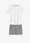 Oversized shortama met met geweven short, bonprix