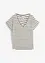 Gestreepte shirt met volantmouwen, bonprix