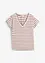 Gestreepte shirt met volantmouwen, bonprix