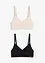 Feel Comfort bralette van zacht modal (set van 2), bonprix