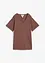 Gebreid shirt met linnen, bonprix