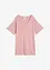 Gebreid shirt met linnen, bonprix