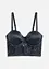Balconette bh met eyelash-kant en glanseffect, bonprix