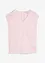 Blouse van satijn met korte mouwen, bonprix