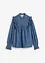 Spijkerblouse met ruches, bonprix