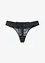 String met eyelash-kant en glanseffect, bonprix