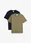 T-shirt (set van 2) van biologisch katoen, bonprix