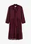 Jersey jurk van mesh met strik, bonprix