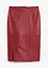 Leren rok met split, bonprix