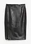 Leren rok met split, bonprix