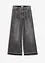 Wide leg jeans high waist, cropped, bonprix