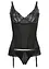 Bustier met jarretels en string ouvert (2-dlg. set), VENUS