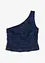 One-shoulder top met borduursel, bonprix