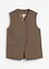 Lang mouwloos vest van twill, bonprix