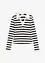 Geribd poloshirt met lange mouwen, bonprix