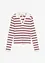 Geribd poloshirt met lange mouwen, bonprix