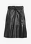 Leren rok van lamsnappa met riem (2-dlg. set), bonprix