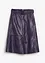 Leren rok van lamsnappa met riem (2-dlg. set), bonprix