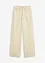 High waist twill broek met opgestikte zakken, bonprix