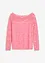 Kanten shirt met lange mouwen, bonprix