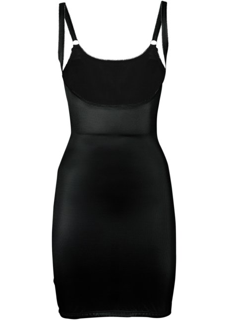 aspect medeklinker Editor Corrigerende jurk met verstelbare bandjes, medium corrigerend - zwart