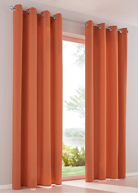 Gordijn «Effen microvezel» (set van 2) oranje - bpc living bestel ... Gordijn «Effen microvezel» (set van 2) oranje - bpc living bestel ...