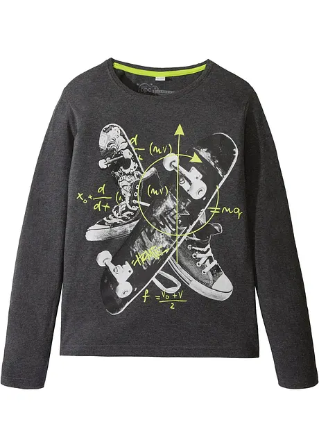 Jongens longsleeve met katoen en print, bonprix