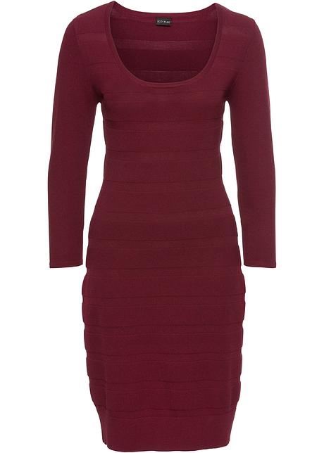 gebreide jurk ahornrood - bodyflirt - bonprix.nl