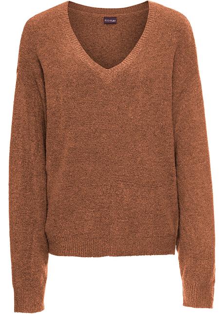 Volumineuze oversized gebreide trui met geribde details Volumineuze oversized gebreide trui met geribde details