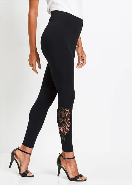 Legging met kant, bonprix