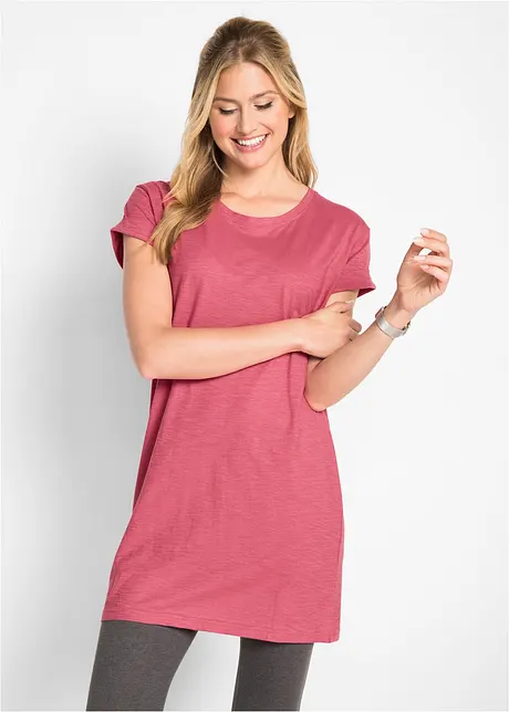 Boxy longshirt, korte mouw, bonprix