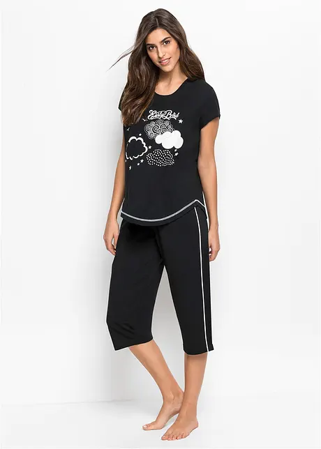 Capri pyjama van puur biologisch katoen, bonprix