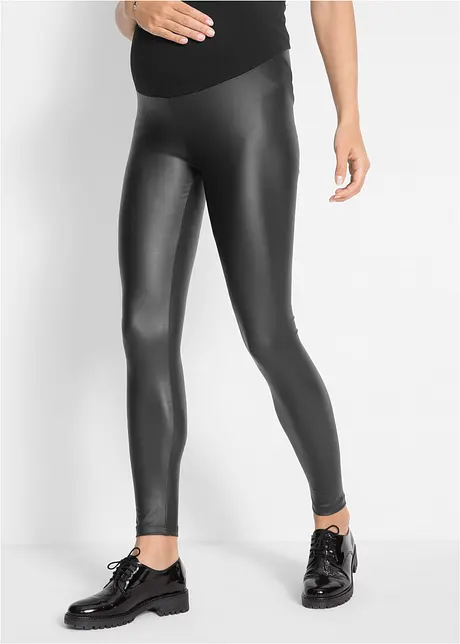 Elastische zwangerschapslegging van imitatieleer, skinny, bonprix